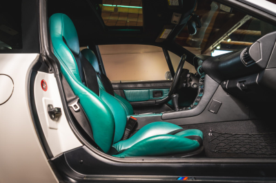 2000 BMW M Coupe in Alpine White 3 over Evergreen & Black Nappa