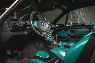 2000 BMW M Coupe in Alpine White 3 over Evergreen & Black Nappa