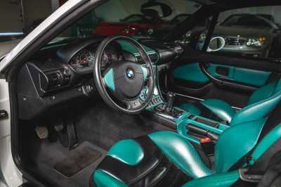 2000 BMW M Coupe in Alpine White 3 over Evergreen & Black Nappa