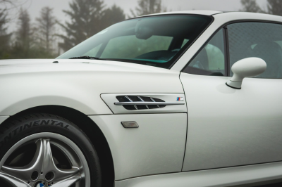2000 BMW M Coupe in Alpine White 3 over Evergreen & Black Nappa