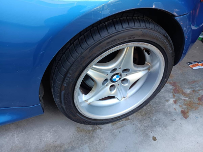 2000 BMW M Coupe in Estoril Blue Metallic over Estoril Blue & Black Nappa