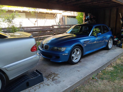 2000 BMW M Coupe in Estoril Blue Metallic over Estoril Blue & Black Nappa