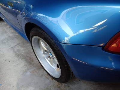 2000 BMW M Coupe in Estoril Blue Metallic over Estoril Blue & Black Nappa
