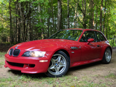 2000 BMW M Coupe in Imola Red 2 over Black Nappa
