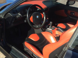 2000 BMW M Coupe in Cosmos Black Metallic over Kyalami Orange & Black Nappa