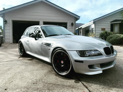 2000 BMW M Coupe in Titanium Silver Metallic over Imola Red & Black Nappa