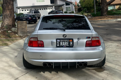 2000 BMW M Coupe in Titanium Silver Metallic over Imola Red & Black Nappa