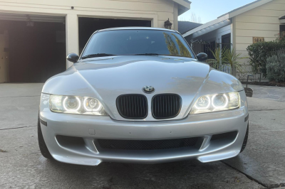 2000 BMW M Coupe in Titanium Silver Metallic over Imola Red & Black Nappa