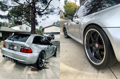2000 BMW M Coupe in Titanium Silver Metallic over Imola Red & Black Nappa