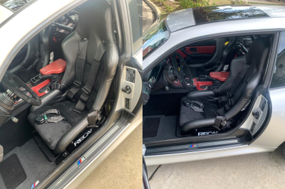 2000 BMW M Coupe in Titanium Silver Metallic over Imola Red & Black Nappa