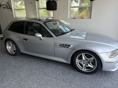2000 BMW M Coupe in Titanium Silver Metallic over Black Nappa