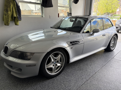2000 BMW M Coupe in Titanium Silver Metallic over Black Nappa