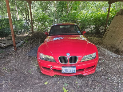 2000 BMW M Coupe in Imola Red 2 over Imola Red & Black Nappa