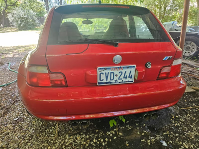 2000 BMW M Coupe in Imola Red 2 over Imola Red & Black Nappa