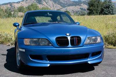 2000 BMW M Coupe in Estoril Blue Metallic over Estoril Blue & Black Nappa