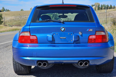 2000 BMW M Coupe in Estoril Blue Metallic over Estoril Blue & Black Nappa