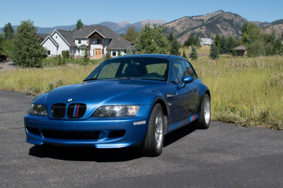 2000 BMW M Coupe in Estoril Blue Metallic over Estoril Blue & Black Nappa