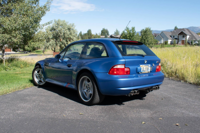 2000 BMW M Coupe in Estoril Blue Metallic over Estoril Blue & Black Nappa