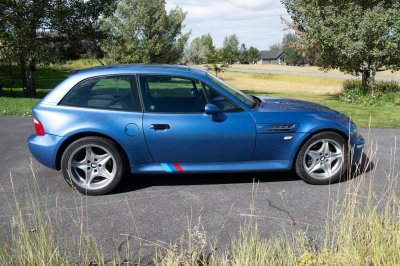 2000 BMW M Coupe in Estoril Blue Metallic over Estoril Blue & Black Nappa