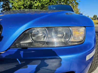 2000 BMW M Coupe in Estoril Blue Metallic over Estoril Blue & Black Nappa