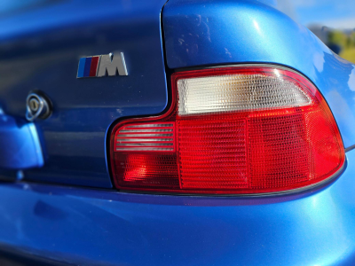2000 BMW M Coupe in Estoril Blue Metallic over Estoril Blue & Black Nappa