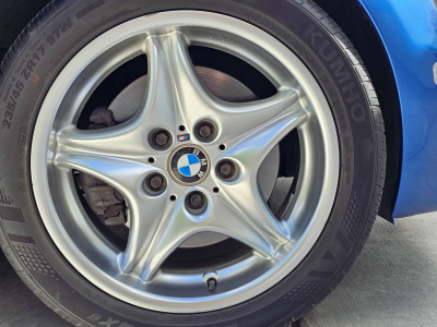 2000 BMW M Coupe in Estoril Blue Metallic over Estoril Blue & Black Nappa