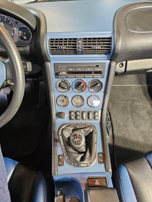 2000 BMW M Coupe in Estoril Blue Metallic over Estoril Blue & Black Nappa