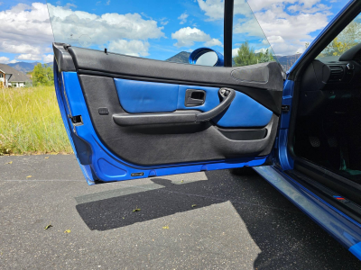 2000 BMW M Coupe in Estoril Blue Metallic over Estoril Blue & Black Nappa