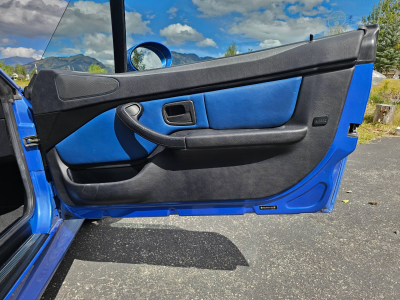 2000 BMW M Coupe in Estoril Blue Metallic over Estoril Blue & Black Nappa