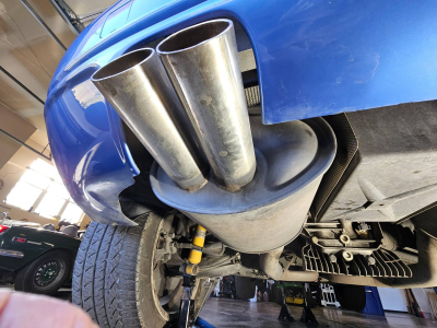 2000 BMW M Coupe in Estoril Blue Metallic over Estoril Blue & Black Nappa