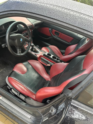 2000 BMW M Coupe in Cosmos Black Metallic over Imola Red & Black Nappa