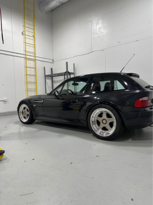 2000 BMW M Coupe in Cosmos Black Metallic over Imola Red & Black Nappa