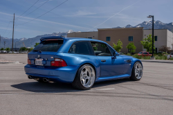 2000 BMW M Coupe in Estoril Blue Metallic over Estoril Blue & Black Nappa