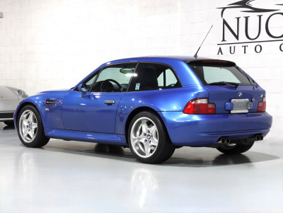 2000 BMW M Coupe in Estoril Blue Metallic over Estoril Blue & Black Nappa