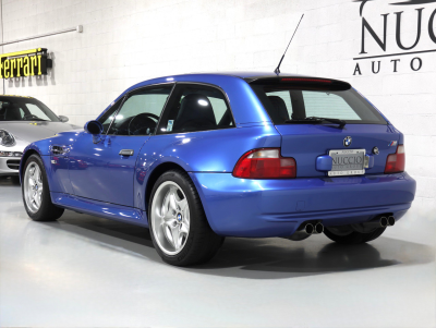 2000 BMW M Coupe in Estoril Blue Metallic over Estoril Blue & Black Nappa
