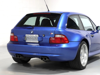 2000 BMW M Coupe in Estoril Blue Metallic over Estoril Blue & Black Nappa