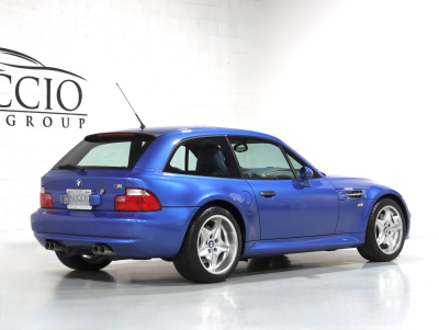 2000 BMW M Coupe in Estoril Blue Metallic over Estoril Blue & Black Nappa