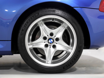 2000 BMW M Coupe in Estoril Blue Metallic over Estoril Blue & Black Nappa