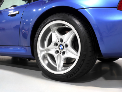 2000 BMW M Coupe in Estoril Blue Metallic over Estoril Blue & Black Nappa