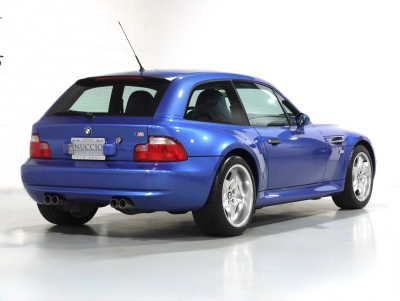 2000 BMW M Coupe in Estoril Blue Metallic over Estoril Blue & Black Nappa