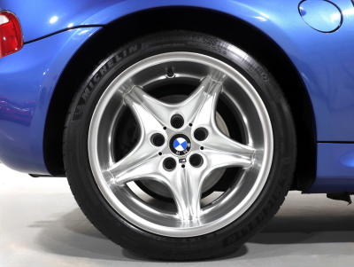 2000 BMW M Coupe in Estoril Blue Metallic over Estoril Blue & Black Nappa