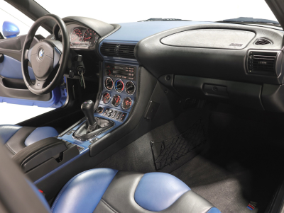 2000 BMW M Coupe in Estoril Blue Metallic over Estoril Blue & Black Nappa