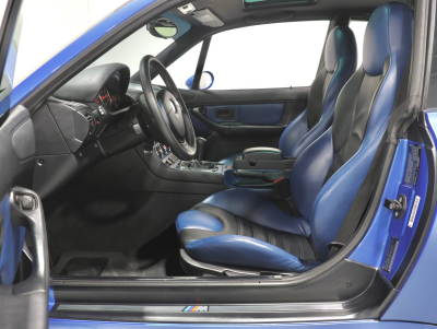 2000 BMW M Coupe in Estoril Blue Metallic over Estoril Blue & Black Nappa