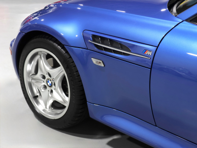 2000 BMW M Coupe in Estoril Blue Metallic over Estoril Blue & Black Nappa