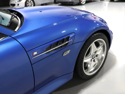 2000 BMW M Coupe in Estoril Blue Metallic over Estoril Blue & Black Nappa