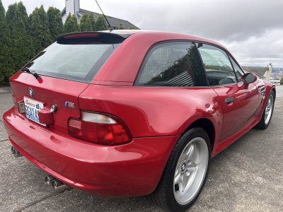 2000 BMW M Coupe in Imola Red 2 over Imola Red & Black Nappa