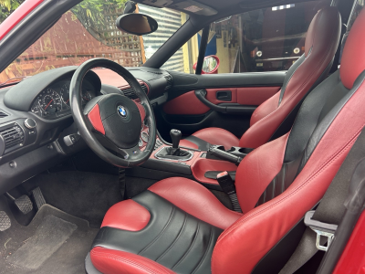 2000 BMW M Coupe in Imola Red 2 over Imola Red & Black Nappa