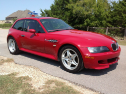 2000 BMW M Coupe in Imola Red 2 over Imola Red & Black Nappa