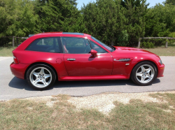 2000 BMW M Coupe in Imola Red 2 over Imola Red & Black Nappa