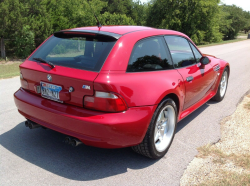 2000 BMW M Coupe in Imola Red 2 over Imola Red & Black Nappa
